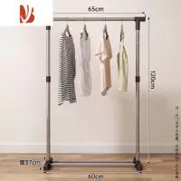 三维工匠简易晾衣架落地折叠阳台晒衣服架子家用卧室家用晾衣杆折叠挂衣架