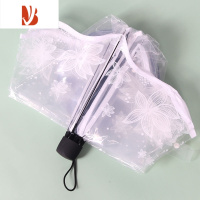 敬平透明雨伞加固加厚风女生高颜值网红折叠质量好高级感晴雨两用