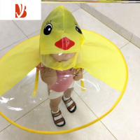 敬平带头上的雨伞儿童男女套头晴雨伞防水套帽子伞一年级卡通可爱宝宝