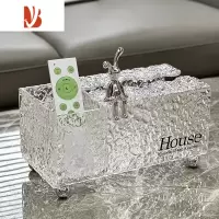 三维工匠轻奢家用纸巾盒置物架收纳抽纸盒免打孔壁挂式防水创意可壁挂 台面收纳款