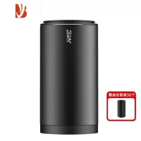 三维工匠设计款车载纸巾筒创意车内卫生抽纸盒轻奢高级圆筒餐巾纸收纳盒 [轻奢设计]车载垃圾桶