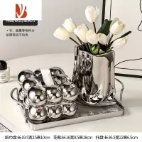 三维工匠奶油色风格棉花糖纸巾盒摆件现代轻奢家用客厅创意茶几陶瓷抽纸盒 棉花糖托盘套装-1