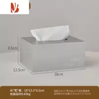 三维工匠创意可爱小熊纸巾盒客厅轻奢茶几抽纸盒奶油风餐巾纸盒纸抽盒 纸巾盒—银灰色
