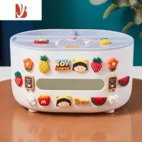 三维工匠手机支架纸巾盒白色宿舍桌面创意可爱轻奢多遥控器纸抽收纳盒 多功能小可爱 纸巾收纳盒