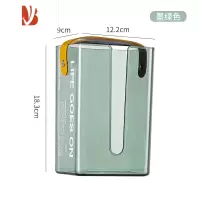 三维工匠创意纸巾盒可壁挂免打孔亚克力厨房卫生间墙面抽纸卷纸整理置物架 墨绿色-提手纸巾盒