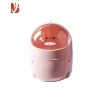 三维工匠卡通恐龙桌面垃圾桶迷你带盖办公室家用简约小号废纸篓可爱收纳桶