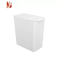 三维工匠ins风简约纯白色学生宿舍桌面翻盖垃圾桶垃圾筒带盖迷你小号纸篓