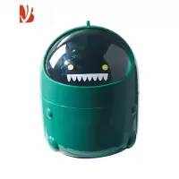三维工匠可爱迷你桌上的纸篓办公室茶几收纳桶家用创意带盖小号