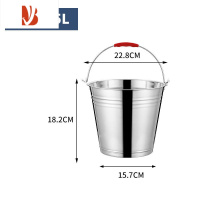 三维工匠小铁桶圆桶不锈钢水桶大铁皮桶户室外垃圾手提桶饭桶带盖油桶商用