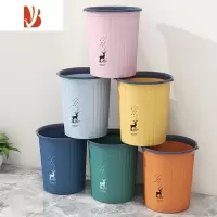 三维工匠带压圈垃圾桶家用厕所卫生间厨房客厅大容量北欧简约卧室轻奢纸篓