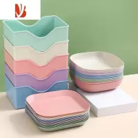 三维工匠桌面垃圾碗垃圾盘家用碟 桌上客厅不锈钢垃圾桶办公茶几果皮罐置