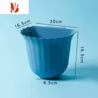 三维工匠厨房花朵垃圾桶壁挂式柜橱抽屉悬挂家用简约卧室桌面挂式收纳桶