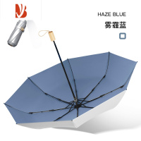 敬平双层钛银遮阳伞晴雨两用女防晒太阳伞手动男折叠雨伞1602