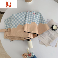 敬平全雨伞女生高颜值晴雨两用折叠黑胶太阳伞防晒遮阳伞