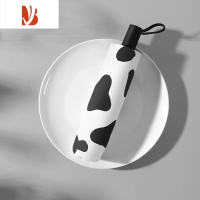 敬平ins奶牛纹韩国创意晴雨两用女小巧便携五折叠全太阳伞