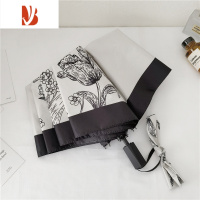 敬平ins风法式雨伞女晴雨两用小众防晒遮阳伞夏复古高颜值太阳伞