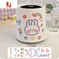 三维工匠桌面垃圾桶可爱创意桌上收纳桶学生宿舍床头书桌工位办公室卫生桶