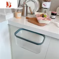 三维工匠*漂亮的小姨妈* ins简约透明厨房夹缝垃圾桶壁挂厨余挂式收纳桶小