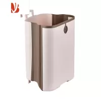 三维工匠折叠垃圾桶壁挂式厨房家用厕所免打孔车载悬挂垃圾分类收纳桶