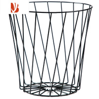三维工匠 北欧风铁艺镂空垃圾桶 家用干湿分离废纸篓厕所金属垃圾筒
