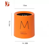 三维工匠桌面垃圾桶小号迷你家用北欧轻奢风床头茶几办公室高级收纳废纸篓