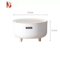 三维工匠仿树桩垃圾桶高颜值家用客厅带盖创意木纹卧室轻奢防宠物翻