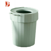 三维工匠小型垃圾桶现代简约家用矮款轻奢创意客厅纸篓塑料圆扣饭店宾馆用