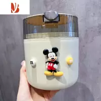 三维工匠轻奢桌面垃圾桶高颜值家用书桌台子可爱小号果皮收纳桶按压式弹盖