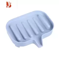 三维工匠肥皂盒可沥水不积水香皂盒子卫生间洗手台面防泡水放香皂托置物架 1个装 北欧蓝