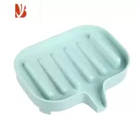 三维工匠肥皂盒可沥水不积水香皂盒子卫生间洗手台面防泡水放香皂托置物架 1个装 北欧绿