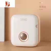 三维工匠卫生间纸巾盒防水免打孔厕所抽纸盒卫生纸置物架壁挂卷纸架厕纸盒 轻奢款-玫瑰金[防水大容量 纸类通用]