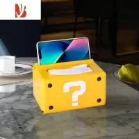 三维工匠摩艾石像人复古光屁屁屁股moai纸巾盒面纸抽树脂屁股小夜灯摆件 问号纸巾抽