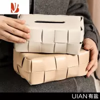 三维工匠车内卫生间车载纸巾盒厕所客厅轻奢创意高级感抽纸盒家用挂式 [推荐款]浅灰色 | 奶茶色 换颜色请备注