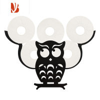 三维工匠绵羊纸巾架创意卫生间浴室置物架免打孔厕所抽纸卷纸壁挂厕纸盒 猫头鹰