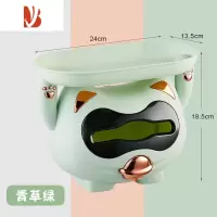 三维工匠创意可爱纸巾盒客厅轻奢多桌面收纳盒弹簧抽纸盒家用简约 青草绿[内置弹簧,纸巾不掉落]