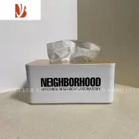 三维工匠NEIGHBORHOOD潮牌木质创意复古抽纸盒家用客厅茶几纸巾简约收纳盒 新款纸巾盒
