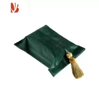 三维工匠罗马纯色丝绒纸巾盒轻奢客厅家用纸抽套布艺ns法式抽纸盒 C/祖母绿(B0003)