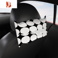 三维工匠芬兰圆点石头车载纸巾盒抽纸盒汽车车用北欧挂式网红抽纸盒大号 1 大号收缩式纸巾盒-MST03