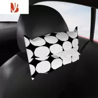 三维工匠芬兰圆点石头车载纸巾盒抽纸盒汽车车用北欧挂式网红抽纸盒大号 1 大号收缩式纸巾盒-MST03
