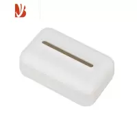 三维工匠SimplyBetter原创设计简约浴室厨房壁挂式车载弹力托纸巾盒抽纸盒 贝壳白(壁挂版) 含挂钩