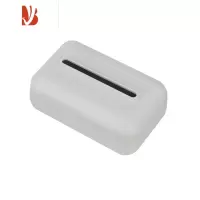 三维工匠SimplyBetter原创设计简约浴室厨房壁挂式车载弹力托纸巾盒抽纸盒 玉灰色(壁挂版) 含挂钩