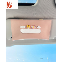 三维工匠适用长安糯玉米车载纸巾盒创意遮阳板袋车内扶手箱多纸巾包女 遮阳板纸巾盒-(美少女)