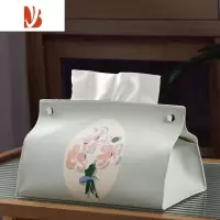 三维工匠万物可爱 纸巾盒棉麻客厅家用车用卫生间餐巾纸盒抽纸盒抽纸套 款式(2)[普通材料]1