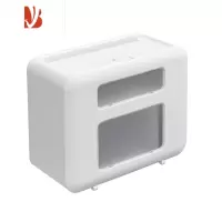 三维工匠卫生间纸巾盒厕所卫生纸置物架免打孔防水厕纸抽纸卷纸纸盒挂壁式 9269三格精品[欧白色]