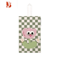 三维工匠郁金香卷纸收纳盒可爱卡通家用厕所卫生间挂式免打孔纸巾盒 郁金香(有眼睛)-大号