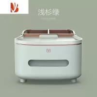 三维工匠抽纸盒桌面纸巾盒收纳家用客厅茶几纸巾盒多杂物遥控器好整理 轻奢镀金-浅衫绿/纸巾盒+升级款