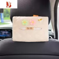 三维工匠车载纸巾盒抽车用挂式创意车上汽车抽纸盒扶手箱车内装饰用品大全 花朵-纸巾盒