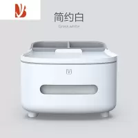 三维工匠壁挂式卫生间纸巾盒厕所厕纸盒置物架抽纸卷纸筒放置盒洗手间1342 桌面简约白