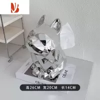 三维工匠小众法斗纸巾盒网红ins高级感抽纸盒轻奢时尚客厅餐厅摆件收纳盒 个性法斗抽纸盒