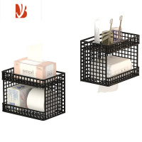 三维工匠卫生间厕纸盒厕所纸巾盒纸巾架壁挂式洗手间纸盒浴室卫生纸置物架 白色两个装